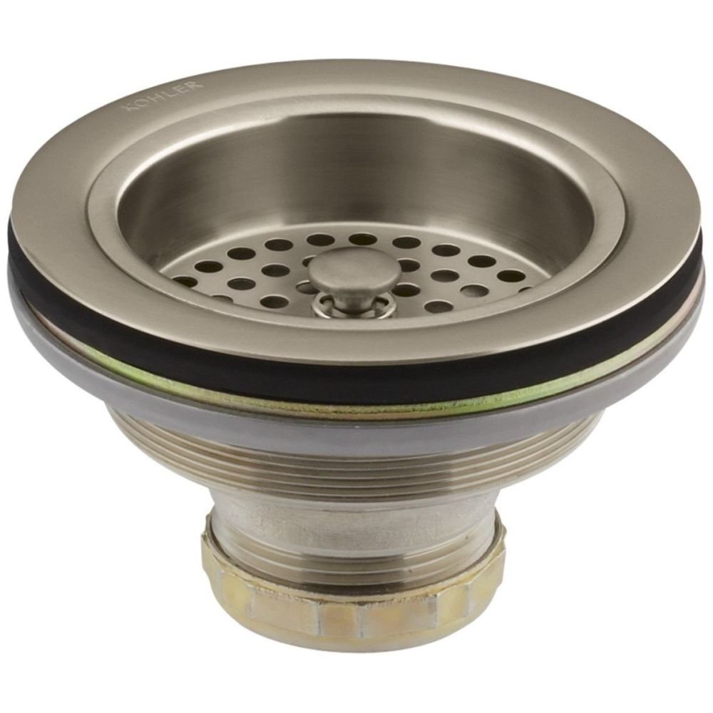 KOHLER 8799-BV K-8799-BV Duostrainer Sink Strainer, Vibrant Brushed Bronze, 1.5