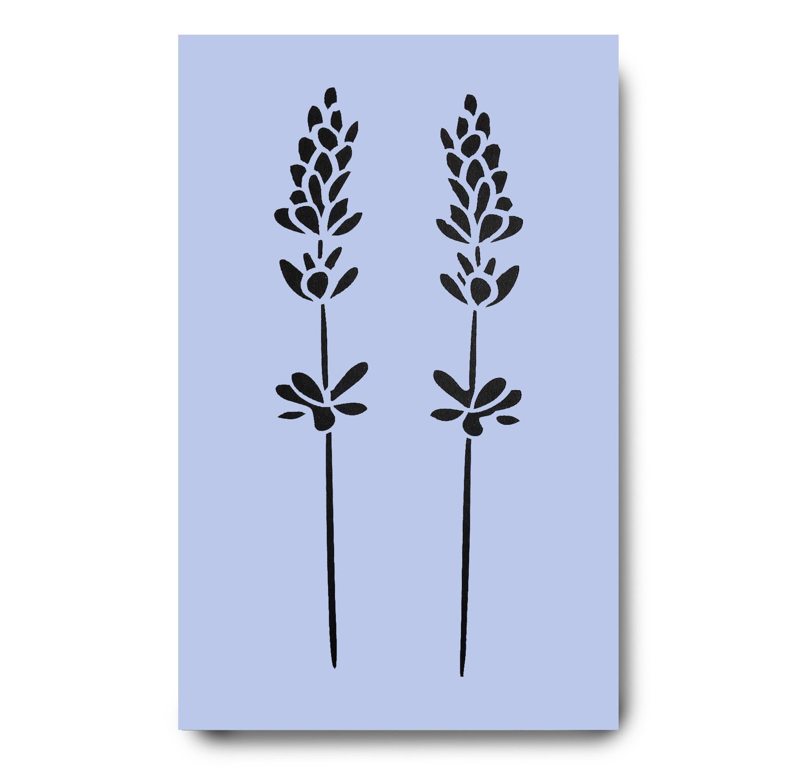 Dovetails Vintage Lavender Stencil 189 x 297 mm (Image Size Approx 255 x 159 mm)