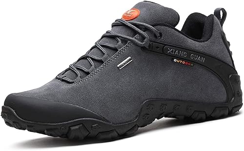 Amazon シャングアン トレッキングシューズ メンズ 防滑 耐磨耗 登山靴 通気性 ハイキングシューズ スエード 透湿 アウトドアスニーカー Xiang Guan シャングアン ハイキング トレッキングシューズ