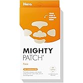 Hero Cosmetics Mighty Patch™ Face Patch - XL Hydrocolloid Face Mask for Acne, 5 Large Pimple Patches for Zit Breakouts on Nose, Chin, Forehead & Cheeks (1 Count)