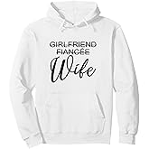 Girlfriend Fiancée Wife Engagement Married Wedding Matching Pullover Hoodie