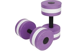 SUMDUINO 2PCS Water Dumbbells, Water Weights for Pool Exercise, Aquatic Exercise Dumbbells, Aqua Fitness Barbells Exercise, Water Aerobics Weights, Water Fitness Equipment