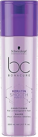 Schwarzkopf Professional Bc Keratin Smooth Perfect Conditioner, Purple, 200 ml