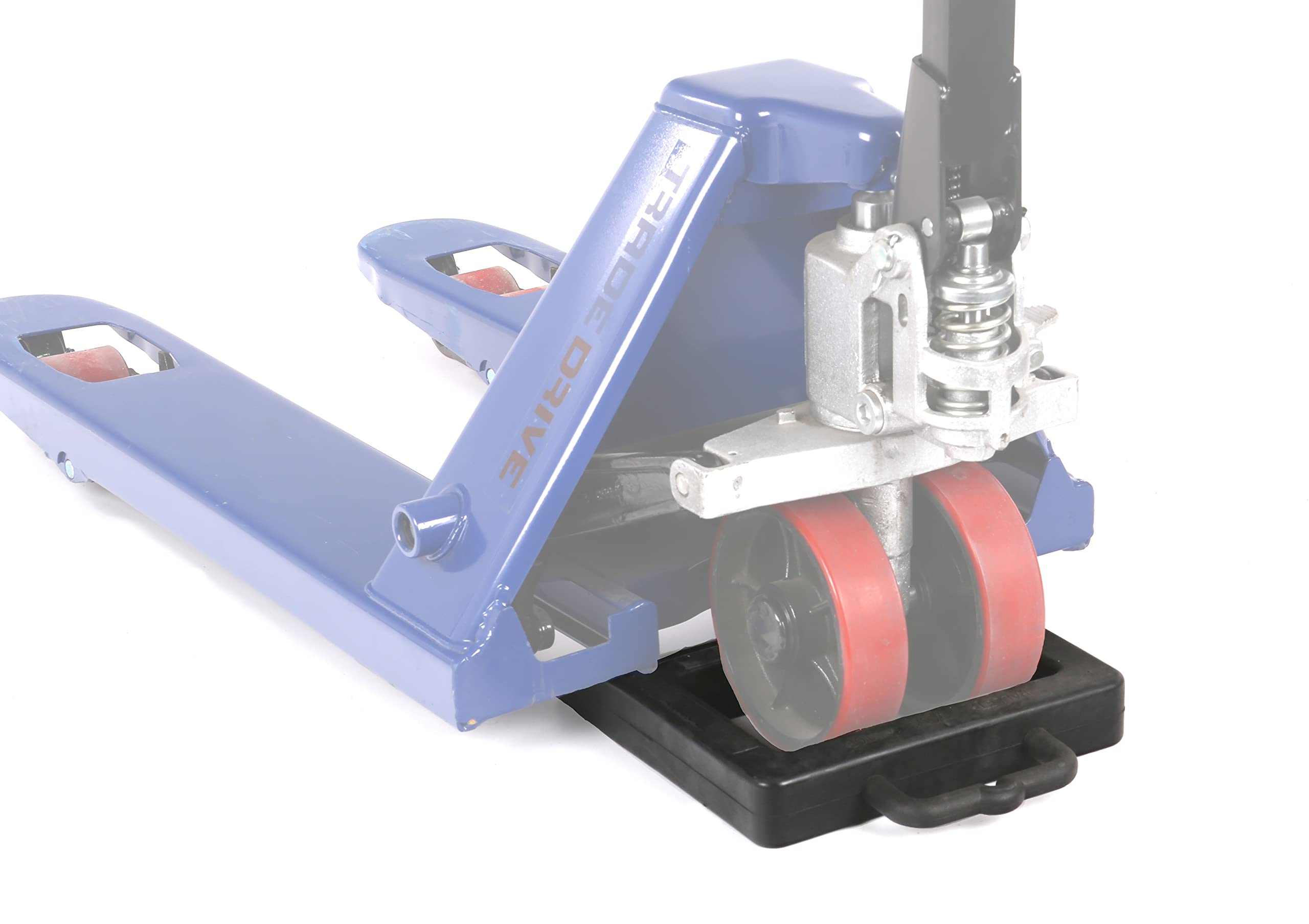 Lift truck stopper for rollaway protection - Truck Stop | with handle