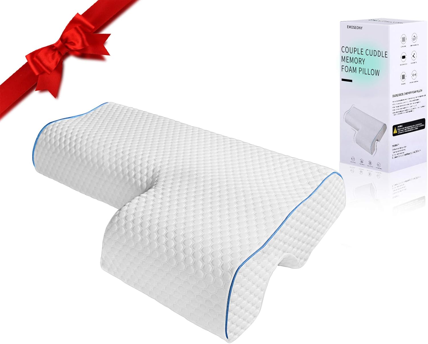 EMOSEONY Couples Pillow,Cuddle Pillows For Couples ,Memory