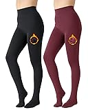 Iserkafe Fleece Lined Leggings Women Winter Warm