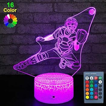 FlyonSea Kids Baseball Gifts,Toy Baseball Light 16 Color Changing Kids Night Light with Touch and Remote Control, Baby Baseball Decor Lamp Birthday for Kids Boys Baby