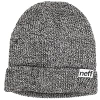 NEFF fold Heather Beanie, Black/White, One Size