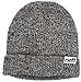 NEFF mens Fold Heather Beanie Hat, Black/White, One Size US