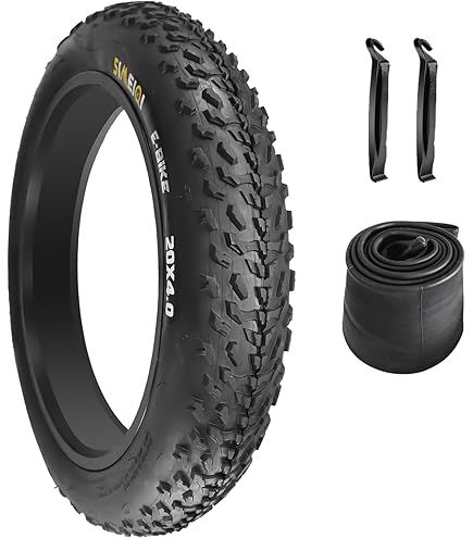 Paire De Pneus VTT électrique Pro+ Fat 20 X 4.0 – Noir – Bande Lisse – W-2117