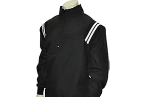 SMITTY OFFICIAL'S APPAREL Smitty Major League Style Baseball Softball Water Resistant Microfiber Shell Pullover Umpire Jacket