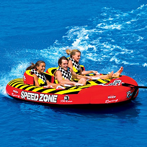 BESTChoiceForYou 3 Person Towable Inflatable Tube Rider Person Water Boating Sports Floating Lounge Watersports Raft