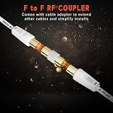G-PLUG 5m TV Aerial Cable 90° Plug Coaxial Gold Plated Adapter Extender view 7