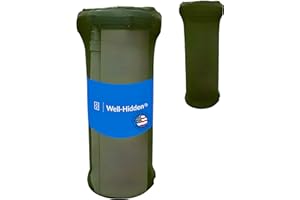 Well-Hidden® Well Pump Cover for Yard – Decorative Well Cover for Water Wells: Hide & Protect Your Well Head Pipe and Improve Curb Appeal (Green Textile: One Size Fits Most)