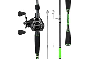 KastKing Zephyr Dual-tip Fishing Rod & Reel Combo, Dual Tips Section for Different Powers, IM6 Graphite 2Pc Blanks, KastFlex 