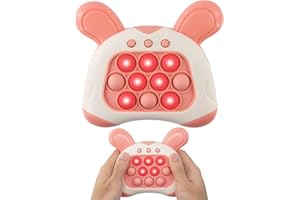 ZAYIN Fast Push Pop it Game Sensory Handheld Game Fidget Toy,Handheld Fast Speed Pushing Game,Newest Upgrade Fun Light and Sound Press Bubble Game,Puzzle Pop Light Up Game Fidget Travel Games