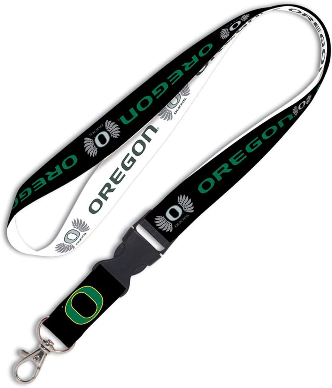 Oregon Ducks Lanyard Keychain with Detachable Buckle