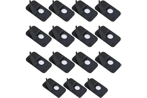 15pcs Wezxrauo Arrow Rest for Archery - Right Hand Adhesive Arrow Holder Support for Compound & Recurve Bows, Durable Plastic