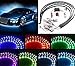 YaeKoo 7 Color 4pcs LED Strip Under Car Tube underglow Underbody System Neon Lights Kit (90cmX120cm)