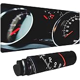 Automobile Dashboard Race Car Mouse Pad, Racing Car Large Big Gaming Mouse Pad Desk Pad, Mousepad with Non-Slip Rubber Base, Extended XXL Mouse Mat for Computer Laptop Office Accessories