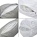Halovie Adjustable Back Wedge Cushion Pillow 18.5*17.7*9inch Sofa Bed Office Chair Rest Cushion Neck Support Pillow Pearl Wool (Gray)