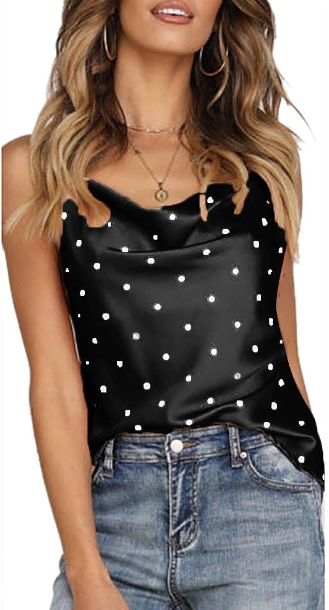 polka dot spaghetti strap top