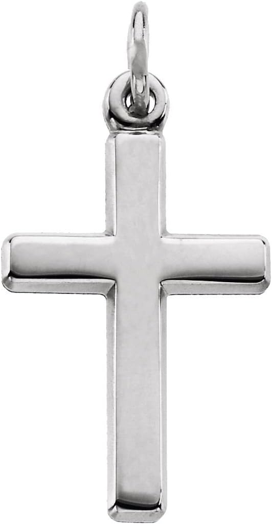 TADragon Platinum 950 16.5X12mm Cross Charm Pendant