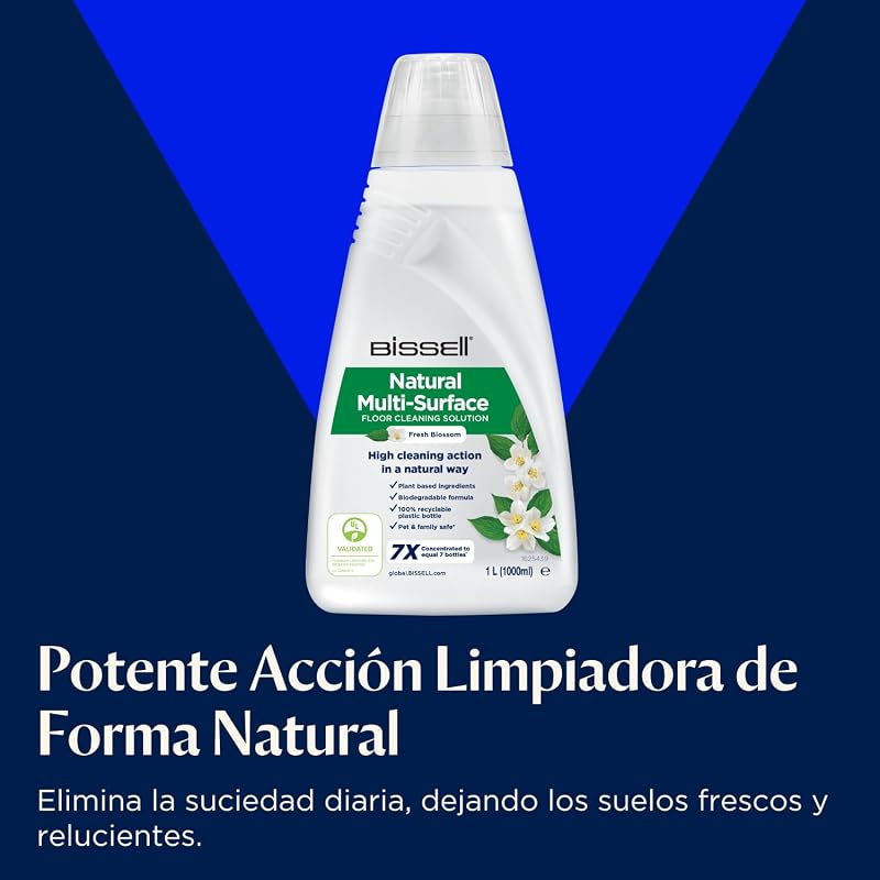 Bissell crosswave hf3 sem fio | lavadoras de piso úmido e seco para pisos duros | aspirar, esfregar e secar | sem fio | para pisos duros | 70db | preto/branco/azul bosanova | 3598n