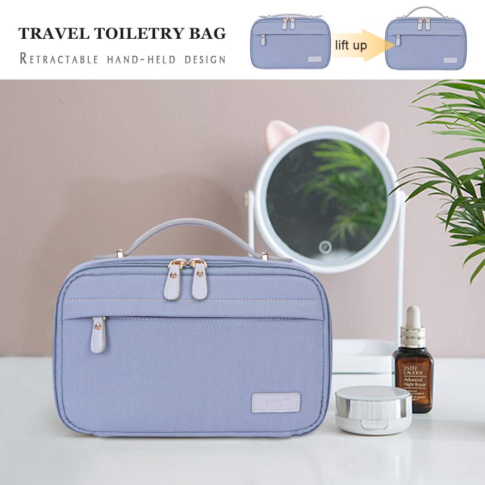 FYY Toiletry Bag, Travel Cosmetic Bag Wash Gargle Bag Large Capacity Zippered Organizer with Top Handle for Men Women Blue : Beauty