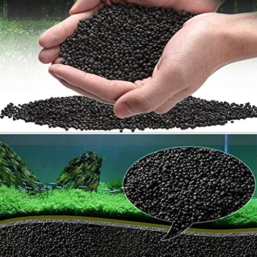 Womdee Aquarium Plant Substrate - Nature Fine Freshwater Planted Aquarium Substrate Soil, Decorative Aquarium Gravel, Creates a Natural Ecosystem for Your Aquarium Plant, Pack of 500 g - Thumbnail 5