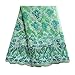 5 Yards African Lace Fabrics Nigerian French Beaded Tulle Fabric (Yellow)