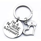 Nurse Keychain Appreciation Gift Nurse Hat Heart Charms Keyring Medical Students Gift for Nurse Jewerly