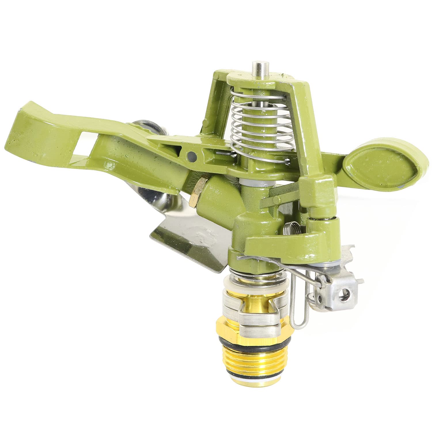 Photo 1 of TAODAN 1/2 Inch Brass Impact Sprinkler, Adjustable 0-360 Degrees, Heavy Duty Sprinkler Head with Nozzles, Ideal for Lawn, Garden, Patio, Greenhouse, Flower Beds, Swimming Pools, and More