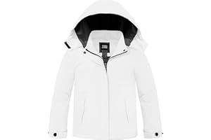 ZSHOW Girls' Waterproof Ski Jacket Warm Winter Coat Thicken Quilted Fleece Lined Parka