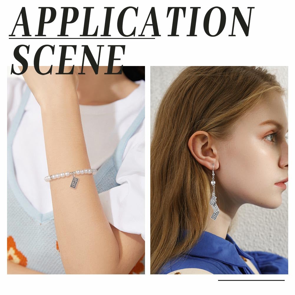 SUNNYCLUE 1 Box of 100 Pieces Money Charms Large Money Sign Charms Cash US 100 Dollar Note Coin Currency Silver Antique Alloy Charm Bulk for Jewellery Making Charms Earrings Necklaces Bracelets, Alloy