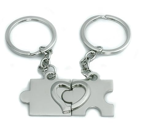EIN sehr schöner Schlüsselanhänger Partnerherz Puzzle