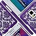 Galaxy Note 4 Case, Style4U Galaxy Note 4 [Purple] Flower Damask Design Slim Fit Case Cover for Samsung Galaxy Note 4 with 1 Stylus and 1 HD Clear Screen Protector [Purple]