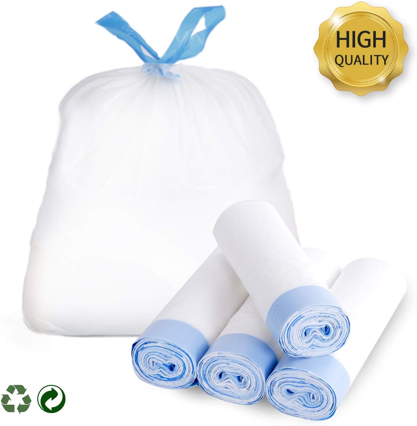 Best small kitchen trash bag 4 gallon drawstring