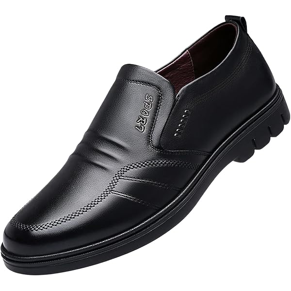Black casual soft leather Black Male Fashion Casual Shoes With Soft Sole Leather For  main image 4