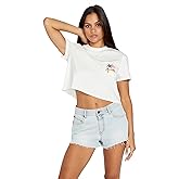 Volcom Womens 1991 Stone High Waisted Cutoff Denim Jean Short