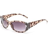 JM 2 Pack Bifocal Reading Sunglasses for Women Fashion Sun Readers Outdoor Reading Glasses UV400 Protection