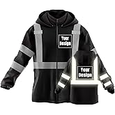 Hi-Vis Safety Jackets Custom Logo High Visibility Windbreaker Team Work Uniform