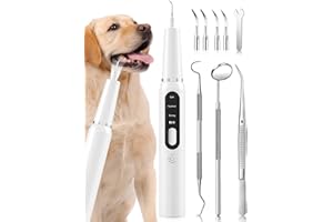 Vodi Mosa Dog Tooth Brushing Kit - Dog Tartar Remover for Teeth Dog Plaque Remover Teeth Cleaning Kit Pet Electric Toothbrush Teeth Cleaner for Dog, Cat