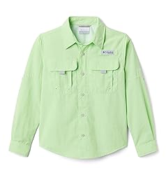 Columbia Boy's Bahama Long Sleeve Shirt, Lime