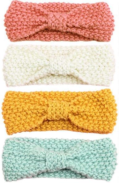 knitted headband for baby girl