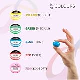 Meglio Hand Therapy Putty - 5 Color Coded Strength Training Tubs view 6