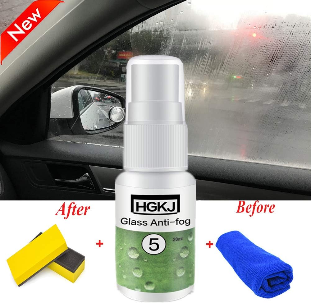 New Auto Glass Anti Rain agent Automotive Glass Anti-Fog Spray Multifunction Glass hydrophobic Anti-Fog Coating Ceramic Rainproof Agent for Car Front Windshield Rear-View Mirror/Windshield 50ml
