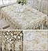 ASG Embroidered Floral Elegant Beige Lace Fall Table Runner Thanksgiving Table Runners,16 by 72 inch, Beige