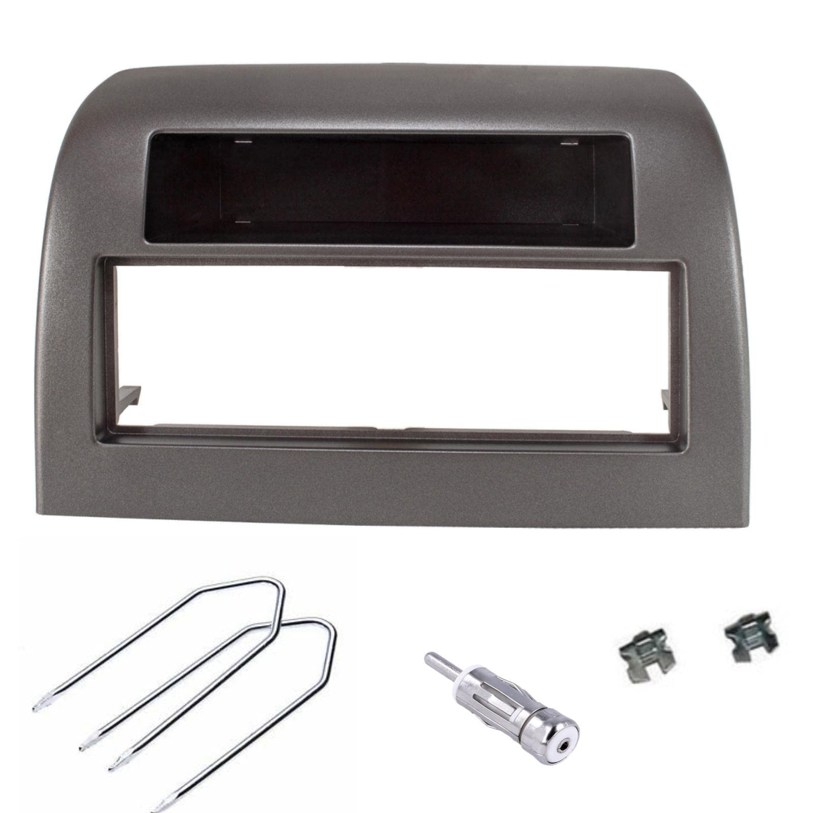 Sound-way 1 DIN Car stereo facia radio adapte for LANCIA Y YPSILON 2003-2006 grey