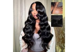 CHEETAHBEAUTY 7x6 Glueless Wigs Human Hair Pre Plucked Pre Cut 26 Inch Body Wave Lace Front Wigs Human Hair for Women 7x6 HD Lace Closure Wigs with Elastic Drawstring 200% Density Natural Color
